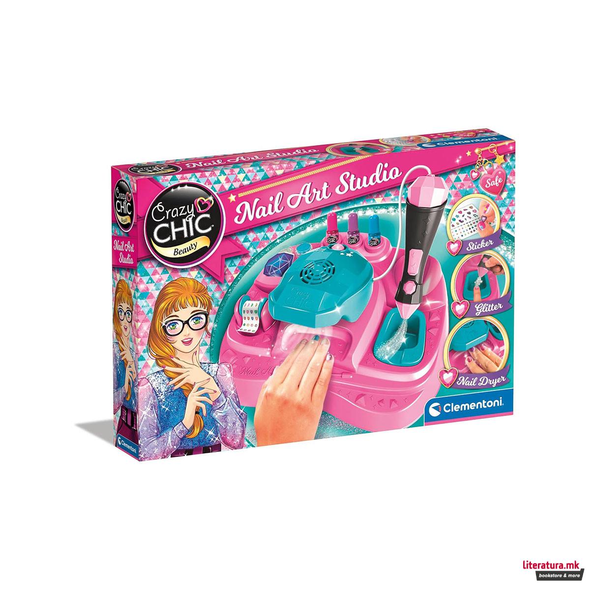 Детски сет за маникир, Crazy Chic Beauty - Nail Art Studio 