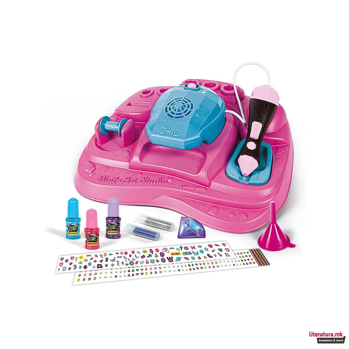 Детски сет за маникир, Crazy Chic Beauty - Nail Art Studio 
