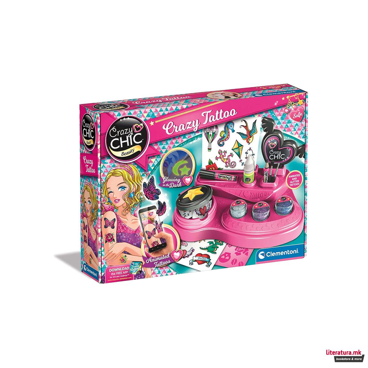 Детски сет за тетовирање, Crazy Chic Beauty - Crazy Tattoo 