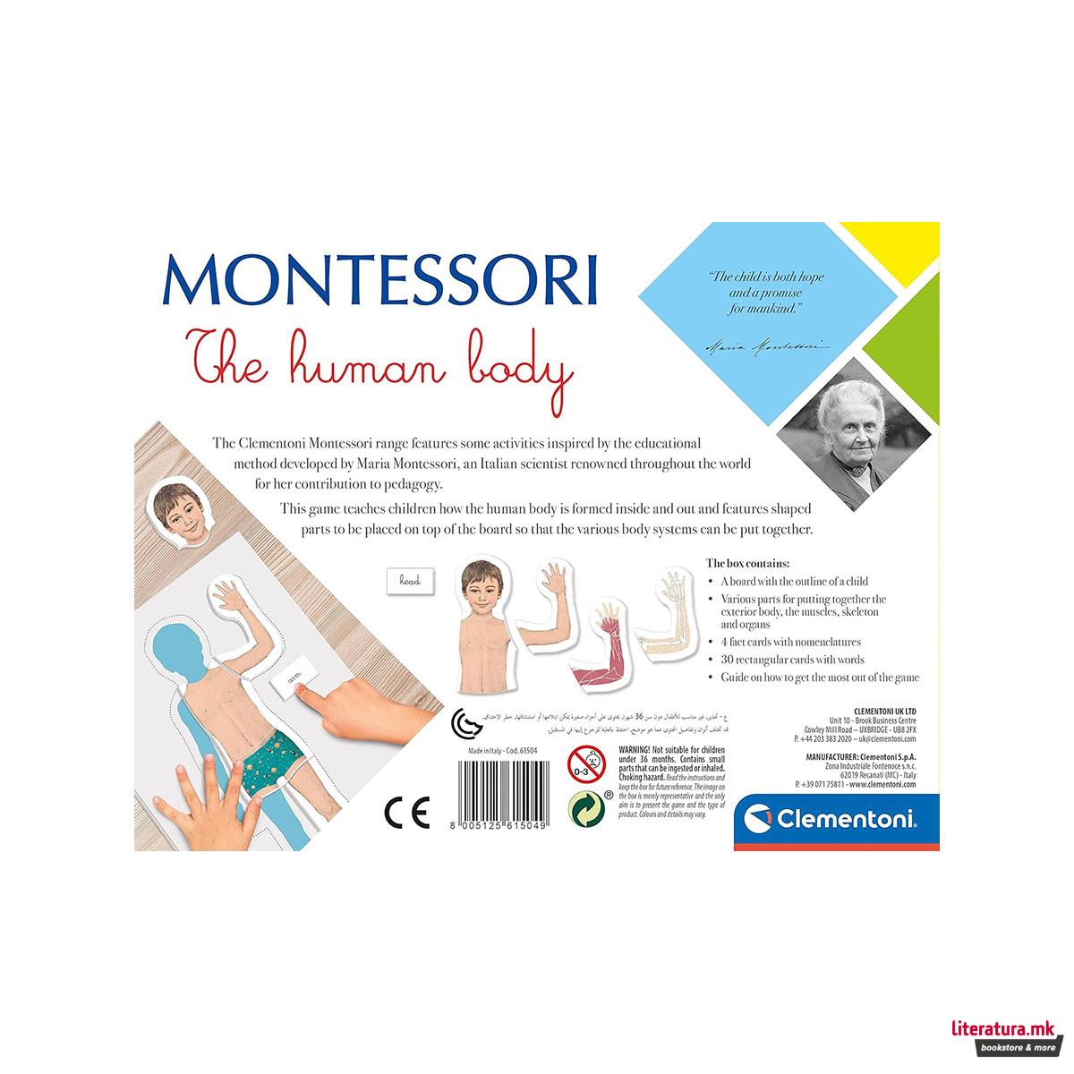 Едукативен сет, Montessori: The Human Body 