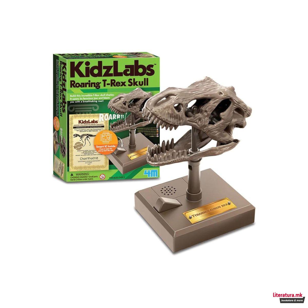 СТЕМ-сет, KidzLabs, T-Rex Skull 