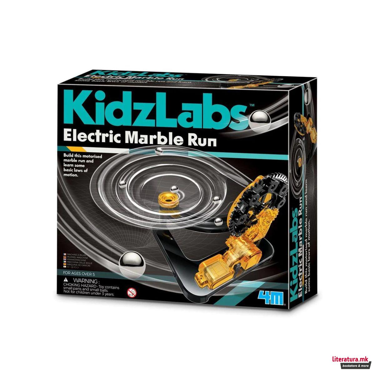 Електрична патека за топчиња, KidzLabs, Electric Marble Run 