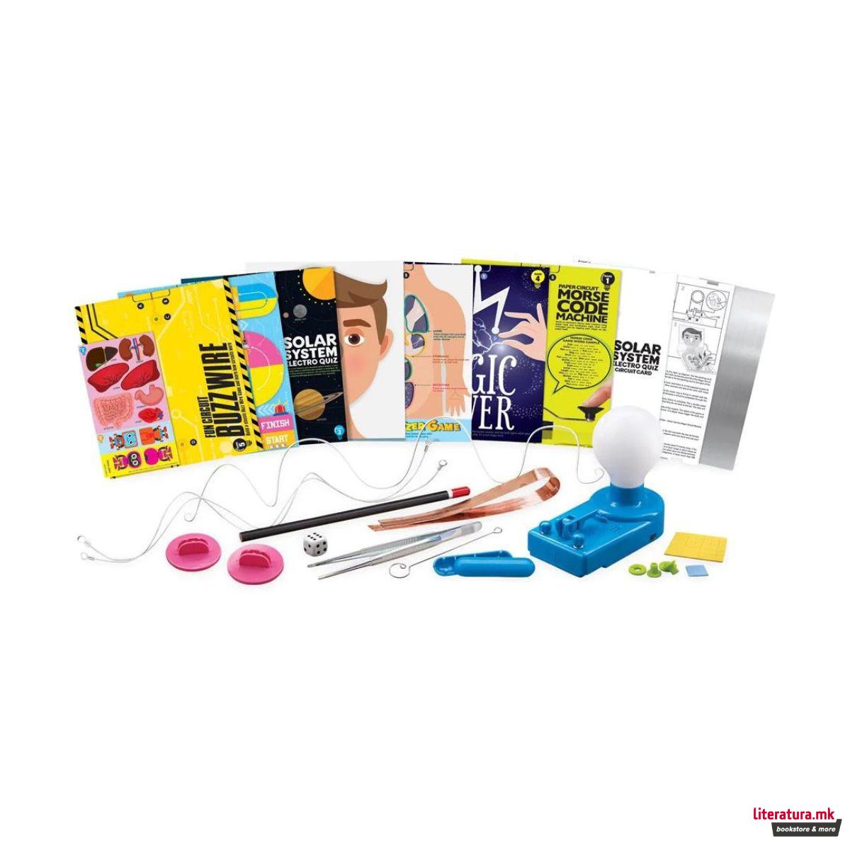 СТЕМ-сет 6 во 1, KidzLabs Gamemaker, Magic Circuit 