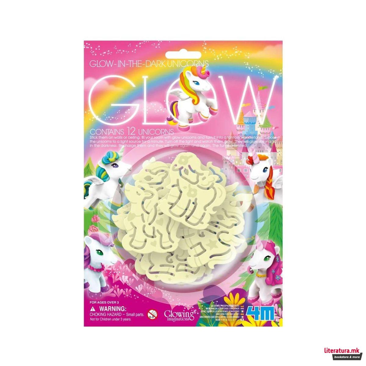 Сет фигури, Glow-in-the-dark Unicorns, 1/12 