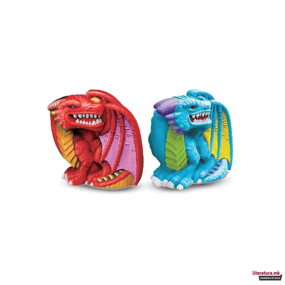 Сет за изработка со глина, 3D Mould & Paint, Змејови 