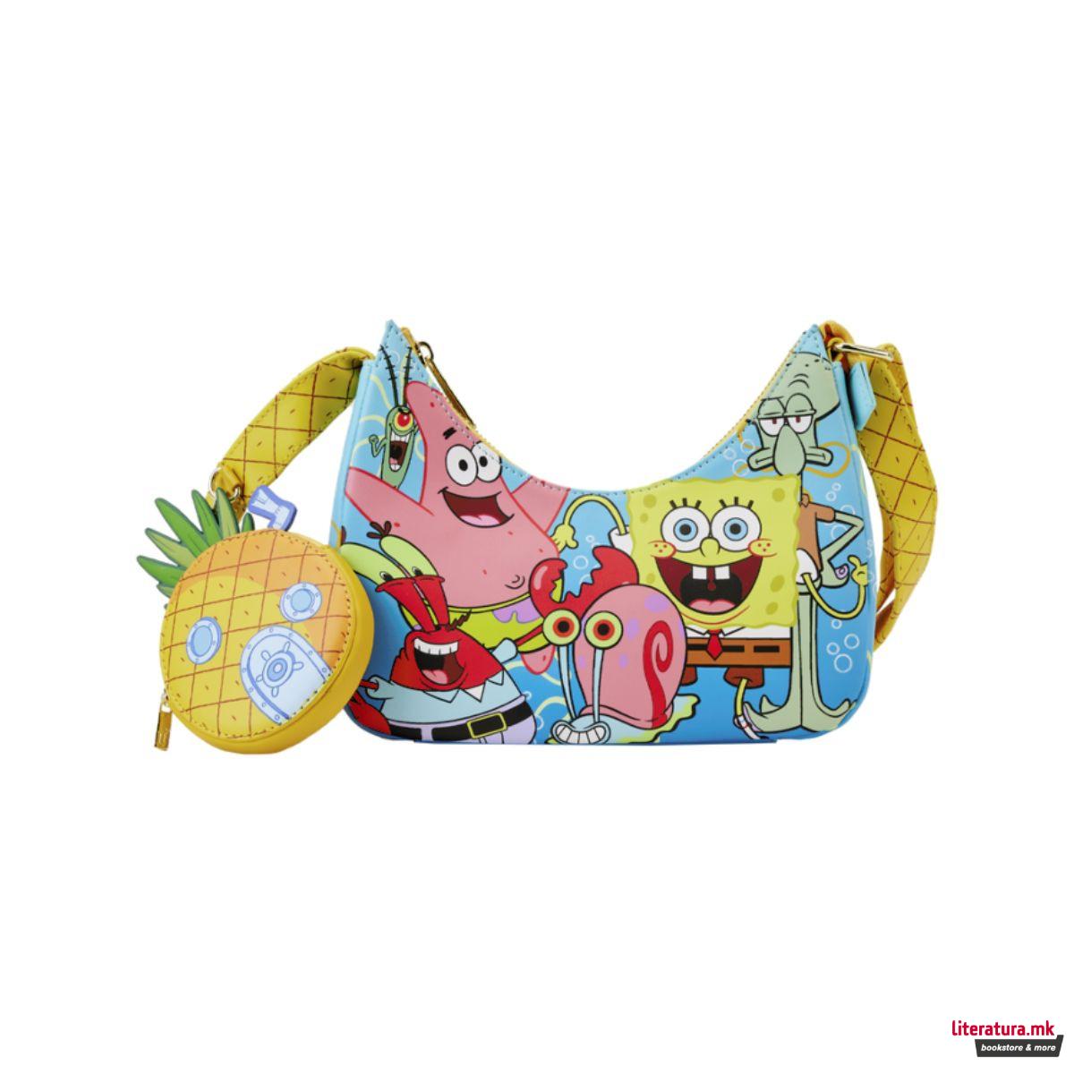 Чанта за на рамо, Loungefly, Nickelodeon: Spongebob Squarepants - Group Shot 