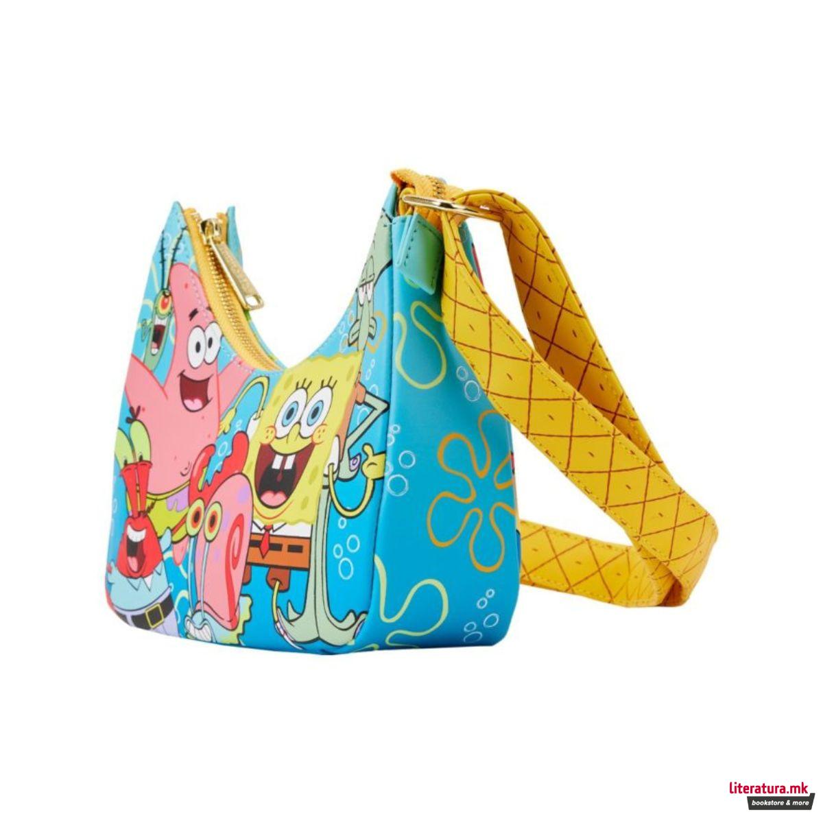 Чанта за на рамо, Loungefly, Nickelodeon: Spongebob Squarepants - Group Shot 