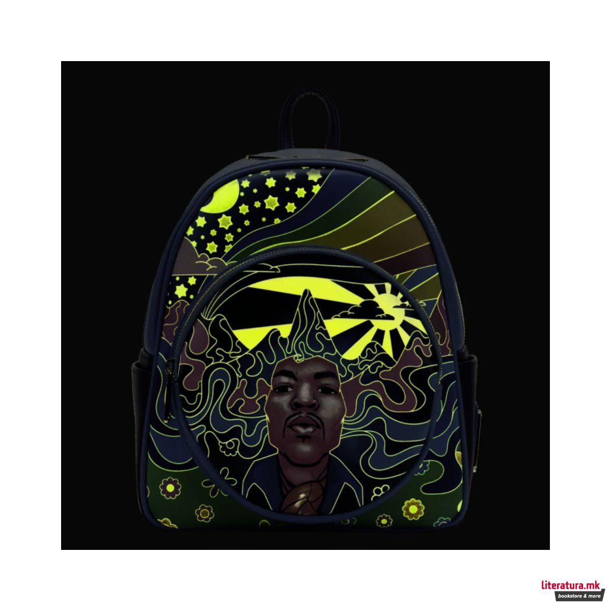 Ранец, Loungefly, Jimi Hendrix - Psychedelic Landscape (Glow in the dark) 