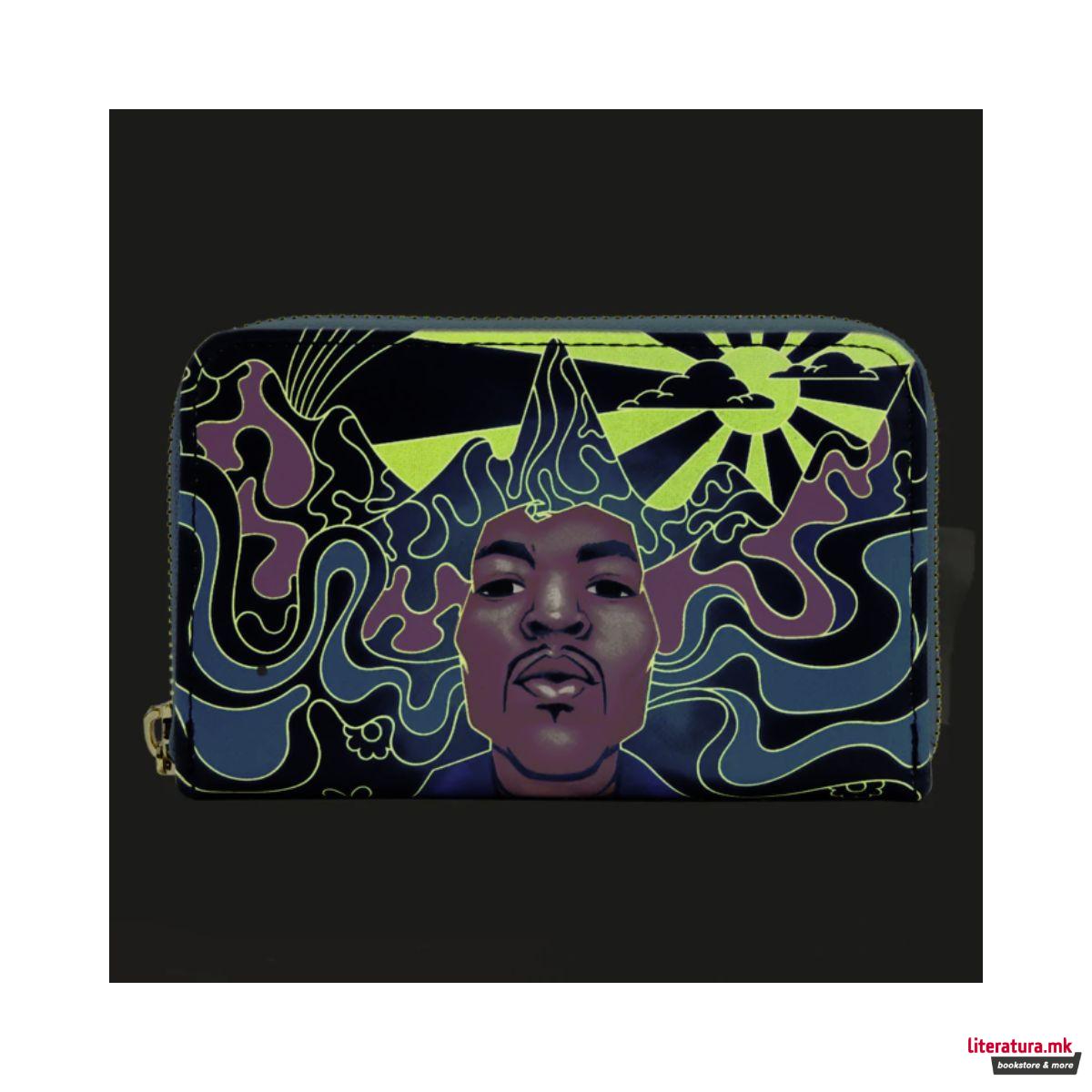 Новчаник, Loungefly, Jimi Hendrix - Psychedelic Landscape (Glow in the dark) 