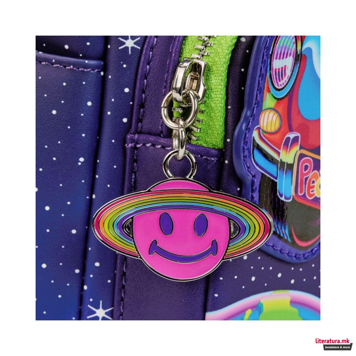 Ранец, Loungefly, Lisa Frank - Cosmic Alien Ride (Glow in the dark) 