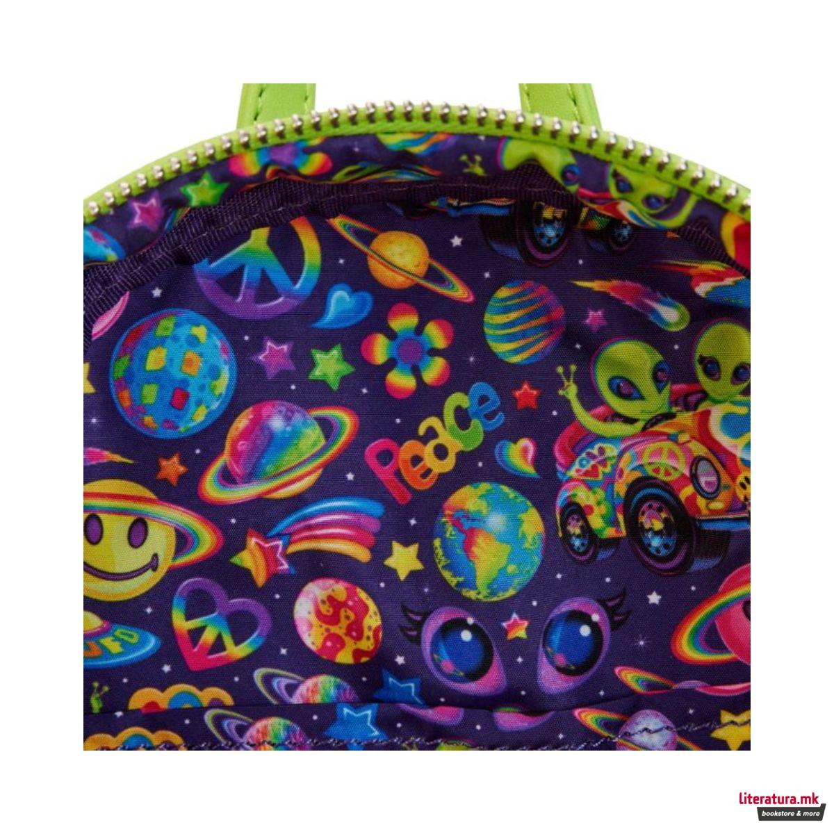 Ранец, Loungefly, Lisa Frank - Cosmic Alien Ride (Glow in the dark) 