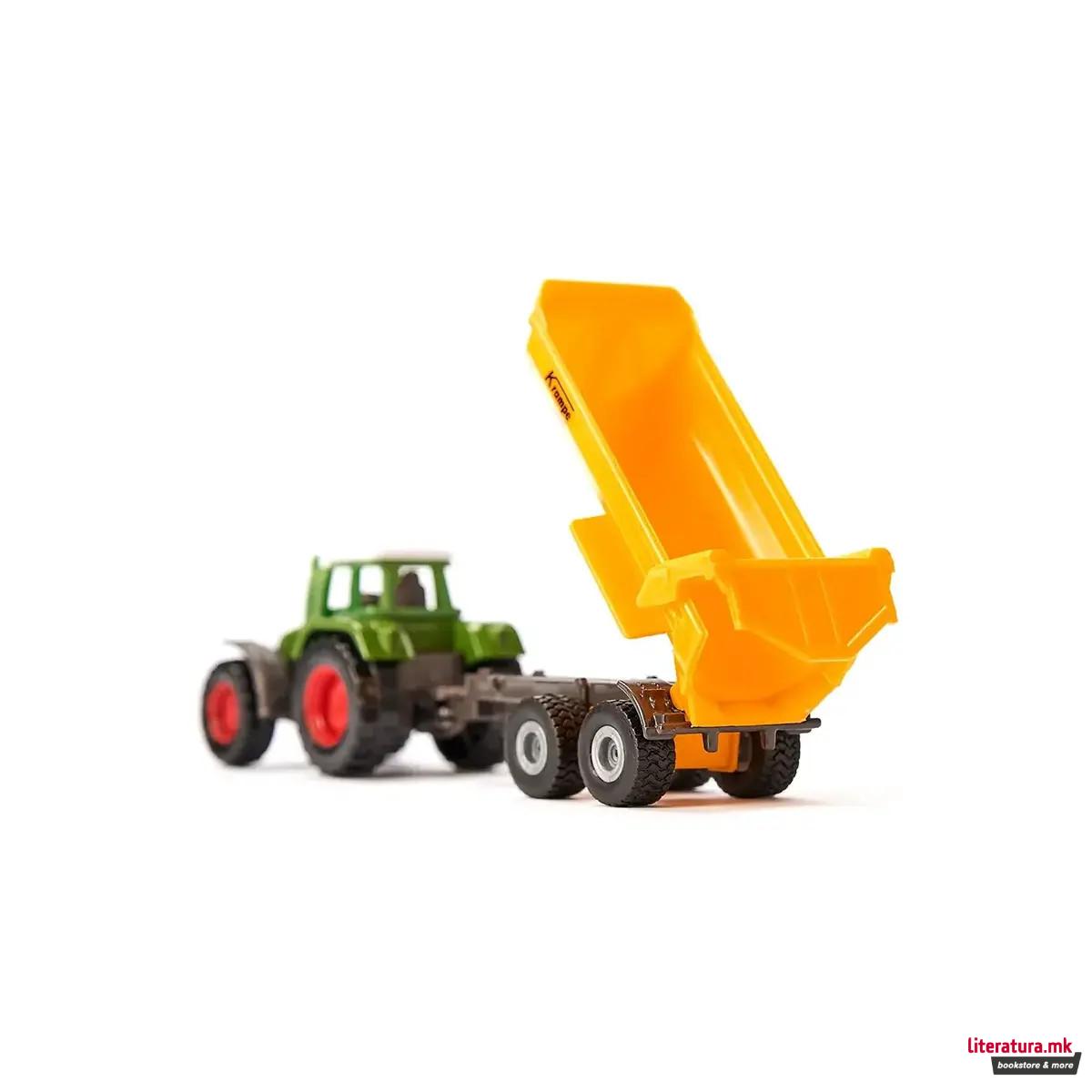 Фигура, Tractor Fendt with Krampe Tipping Trailer 