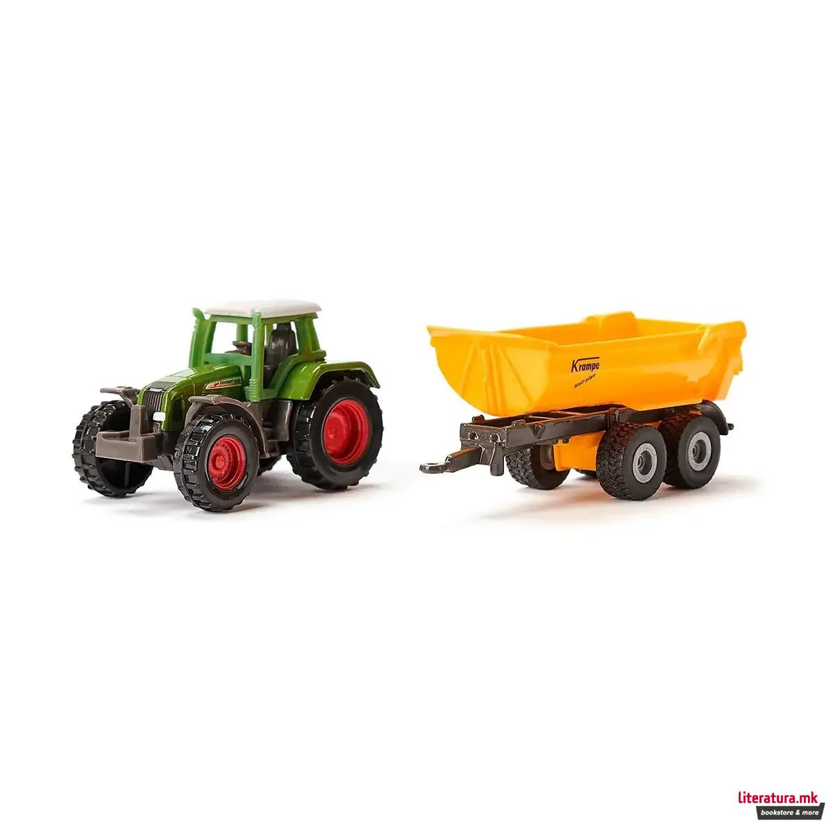 Фигура, Tractor Fendt with Krampe Tipping Trailer 