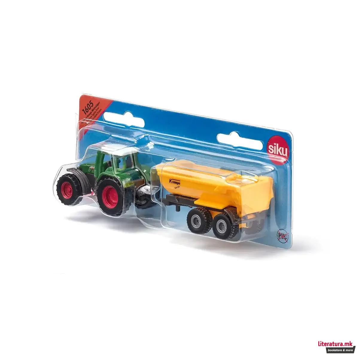 Фигура, Tractor Fendt with Krampe Tipping Trailer 