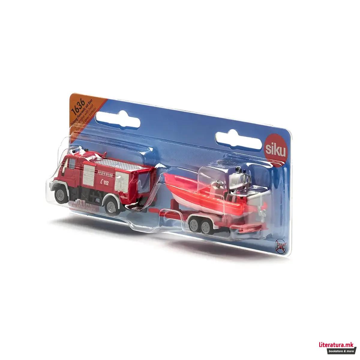 Фигура, Unimog Fire Engine with Boat 
