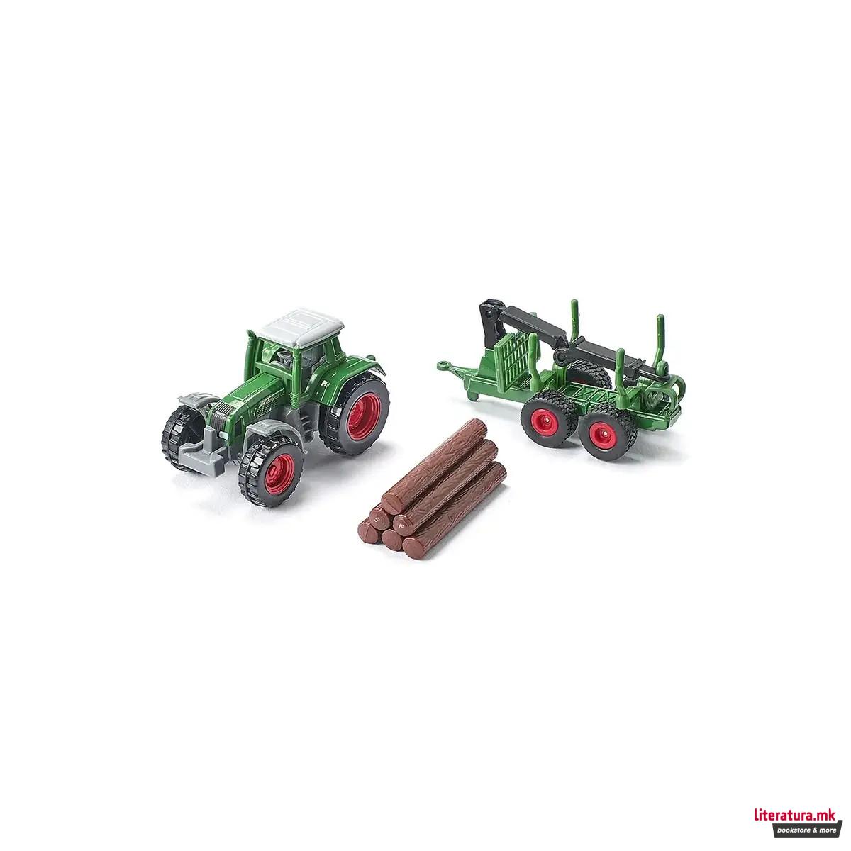 Фигура, Tractor with Forestry Trailer 