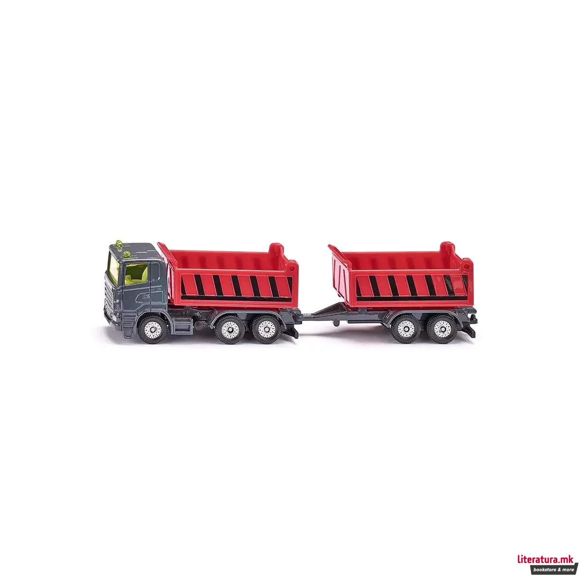 Фигура, Truck with Dumper Body and Tipping Trailer 