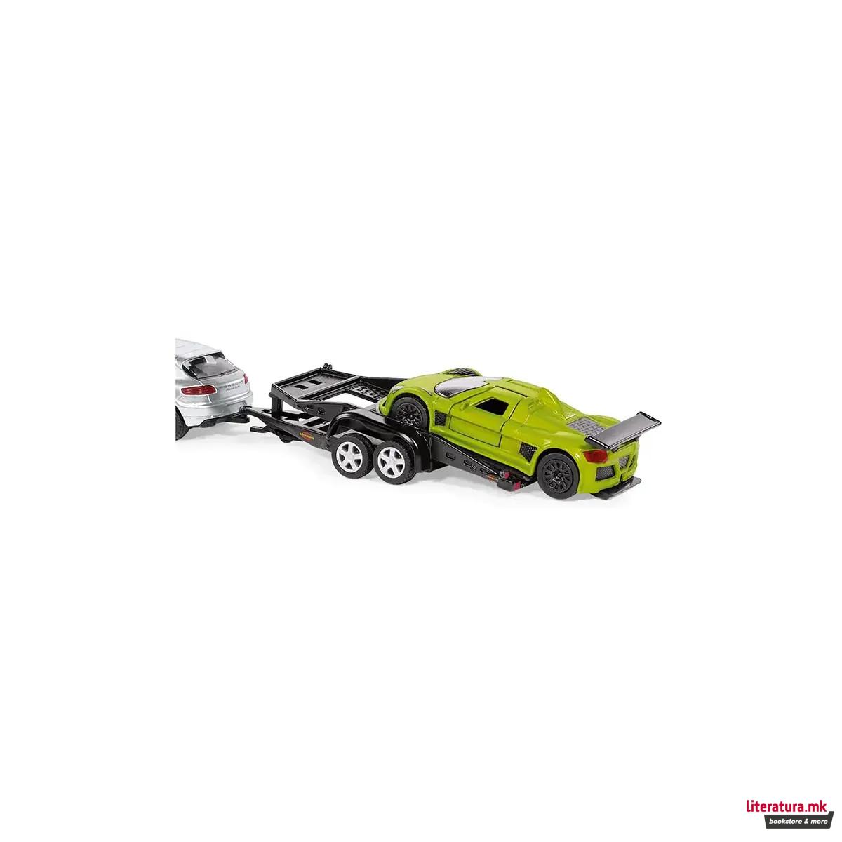 Фигура, Porsche Cayenne Turbo with Trailer and Porsche GT (load) 