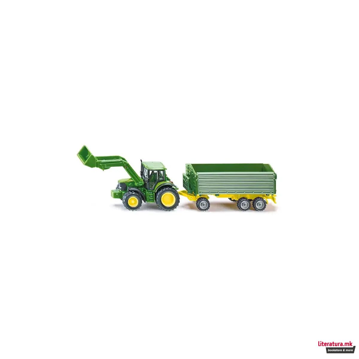 Фигура, John Deere with Front Loader and Trailer 