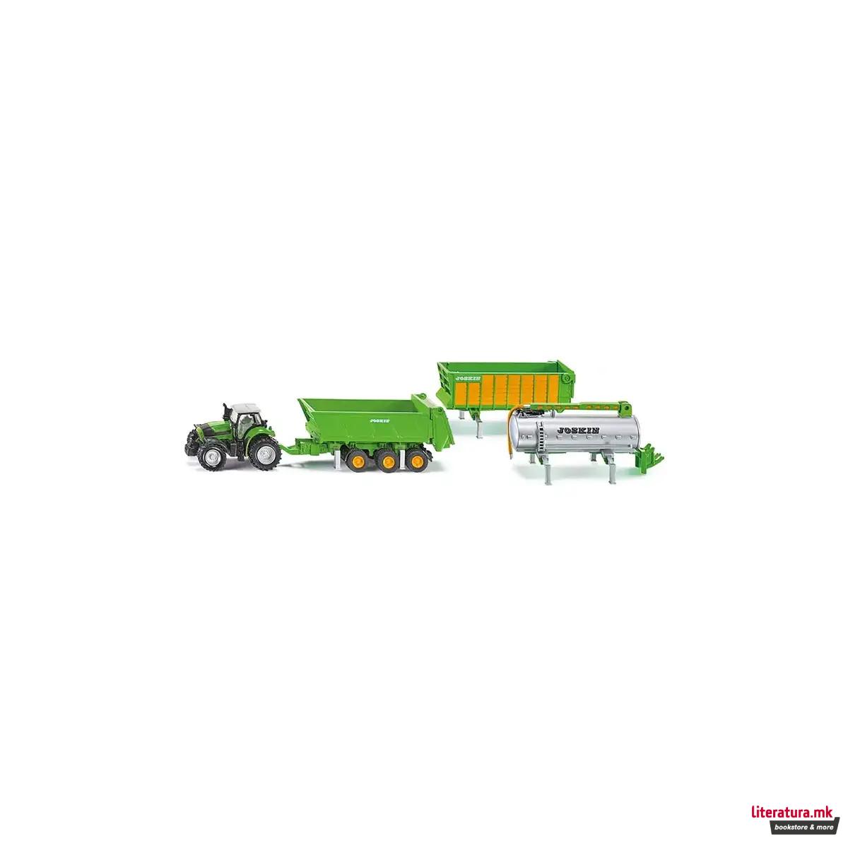 Фигура, DEUTZ-FAHR with Joskin Trailer Set 