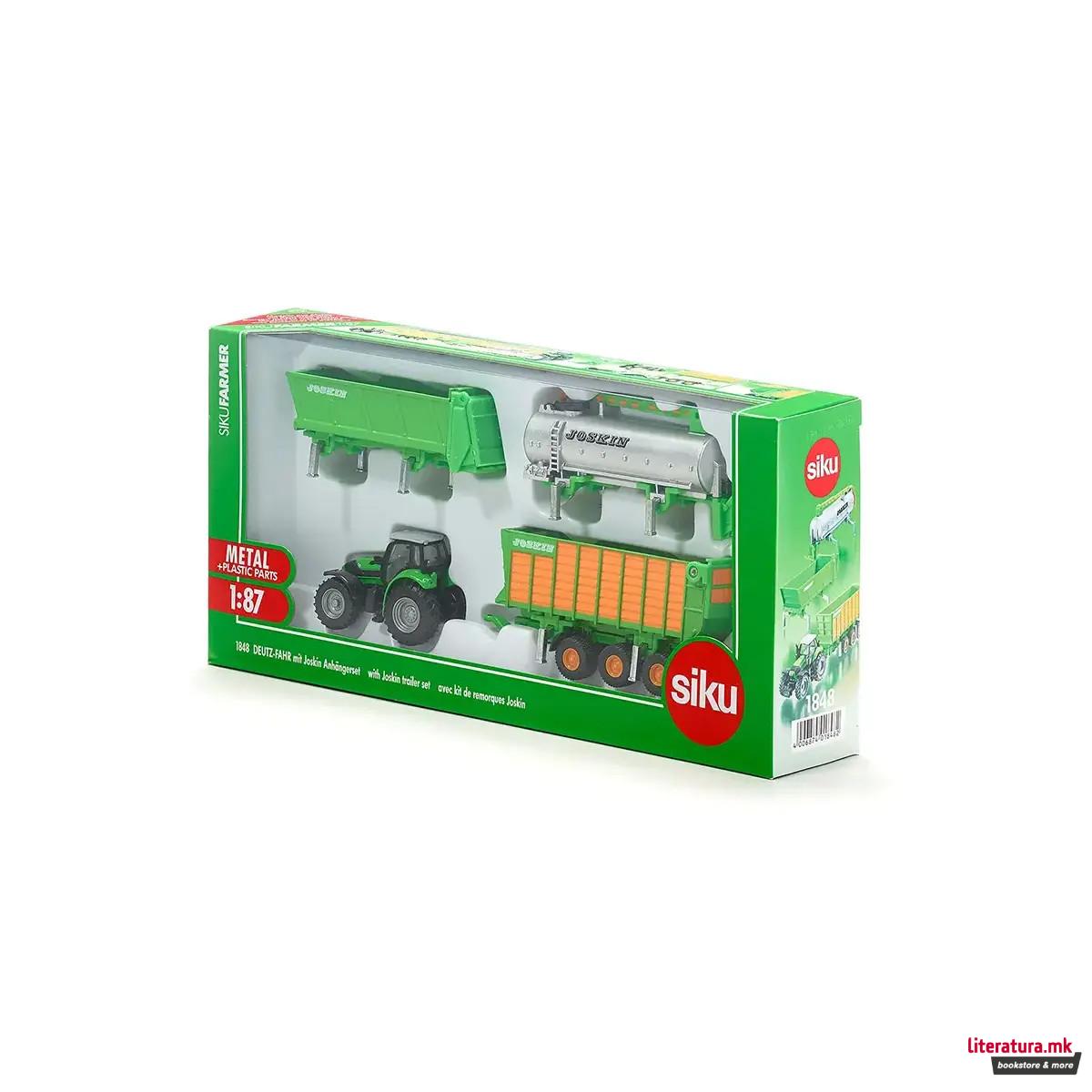 Фигура, DEUTZ-FAHR with Joskin Trailer Set 