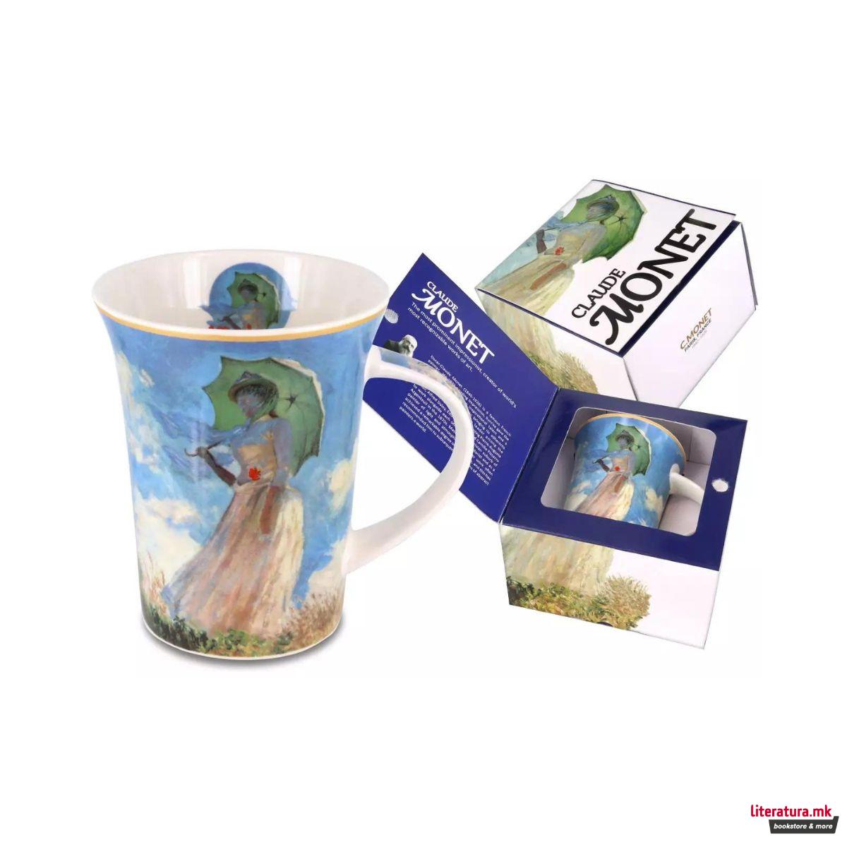 Шолја, Carmani, Monet - Woman With a Parasol, 350ml 