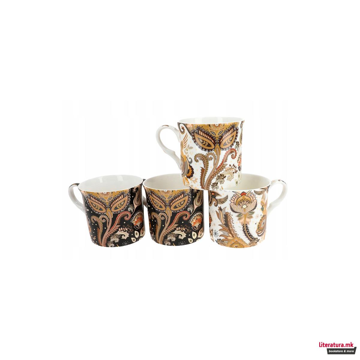 Сет од 4 шолји, Pacifica (Fine Bone China), 295ml 