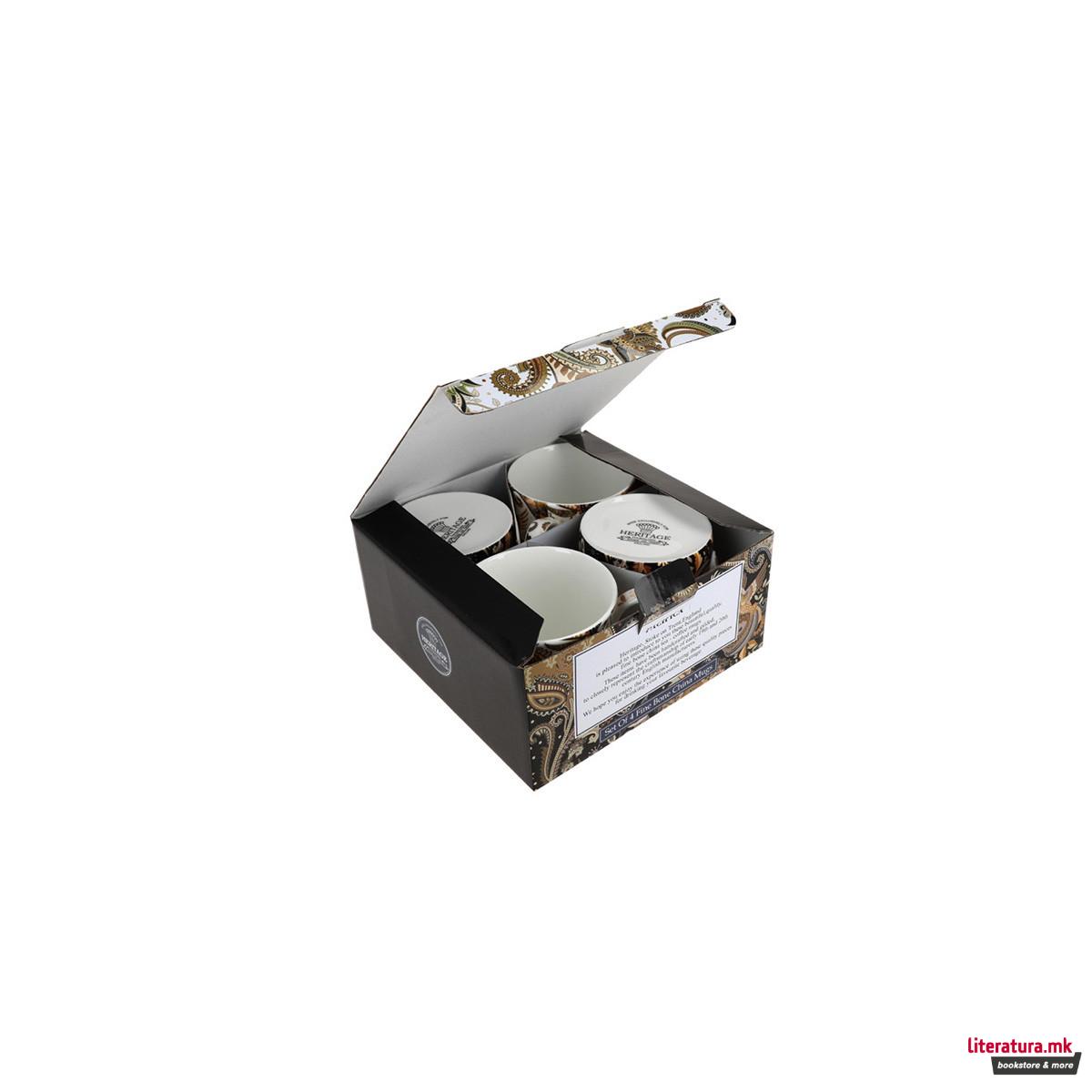 Сет од 4 шолји, Pacifica (Fine Bone China), 295ml 