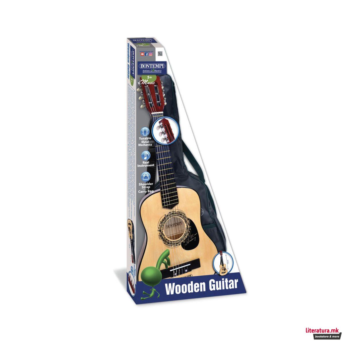 Класична дрвена гитара, iMusic Wooden Guitar, 75cm 