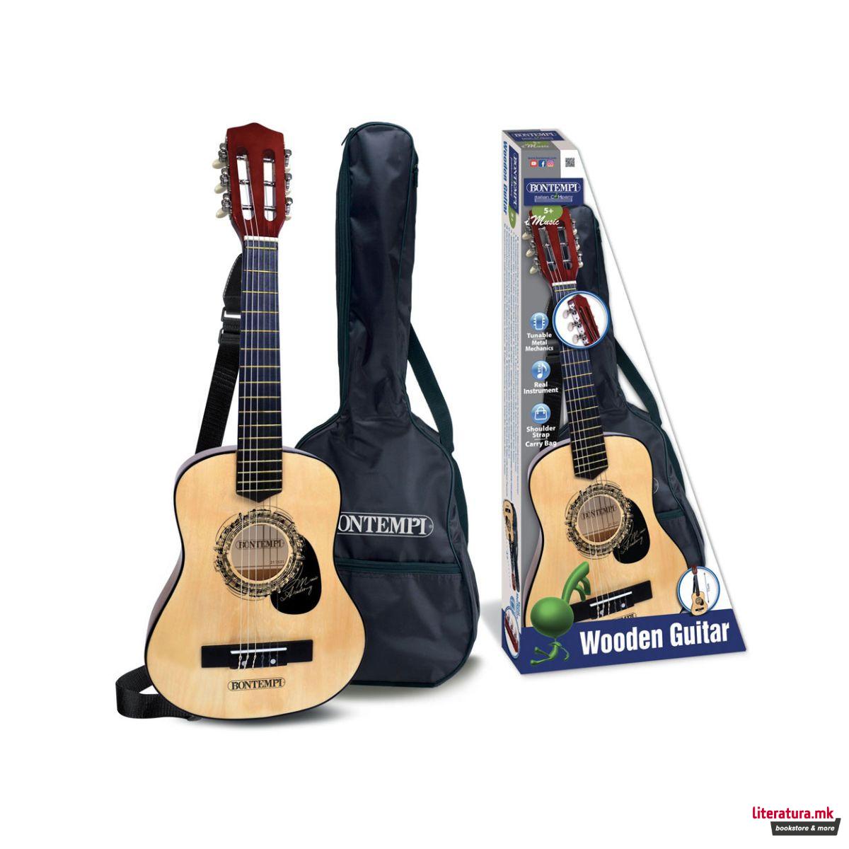 Класична дрвена гитара, iMusic Wooden Guitar, 75cm 