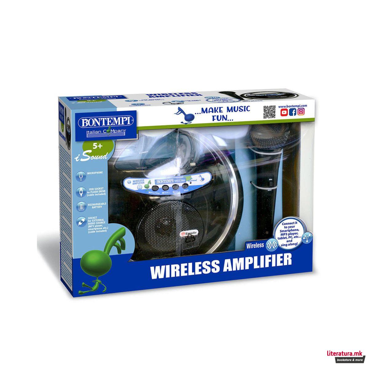 Безжично појачало со микрофон, iSound Wireless Amplifier 