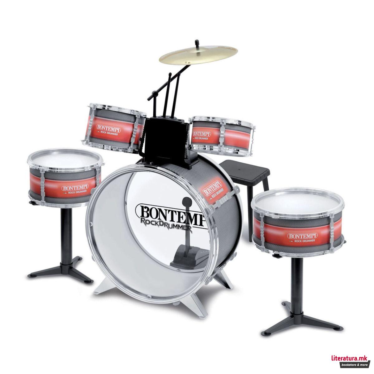 Рок тапани - сет со столче, Music Academy Drum Set 