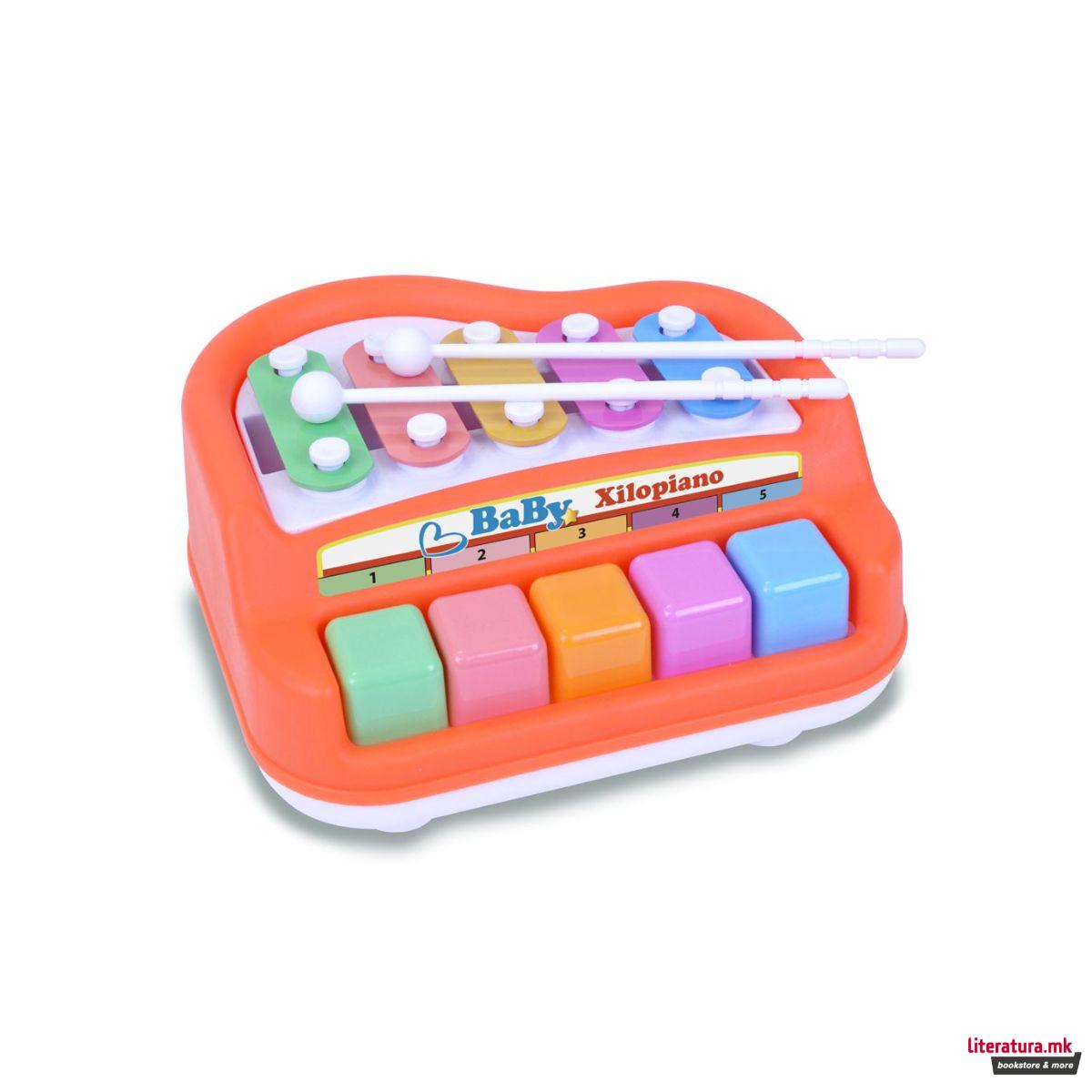 Бебешко ксилопијано, 5 ноти 