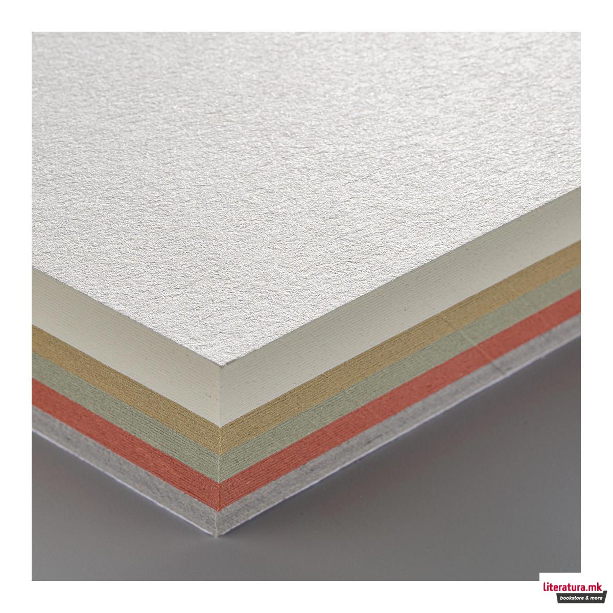 Тонирана хартија - микс, Talens - Warm Colours, A3, 50 листови 