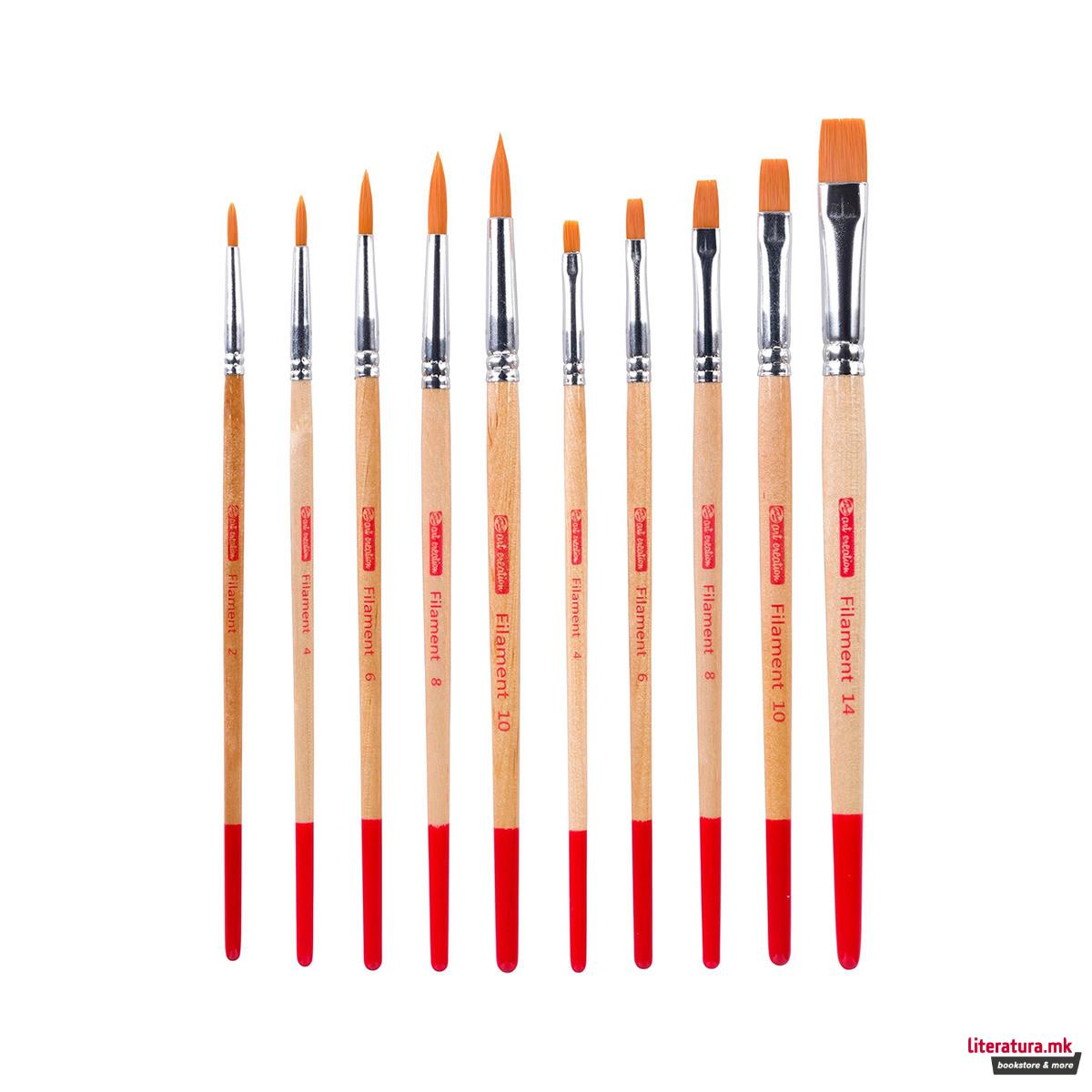 Сет четки за акварел (синтетички влакна), Talens Art Creation, 1/10 