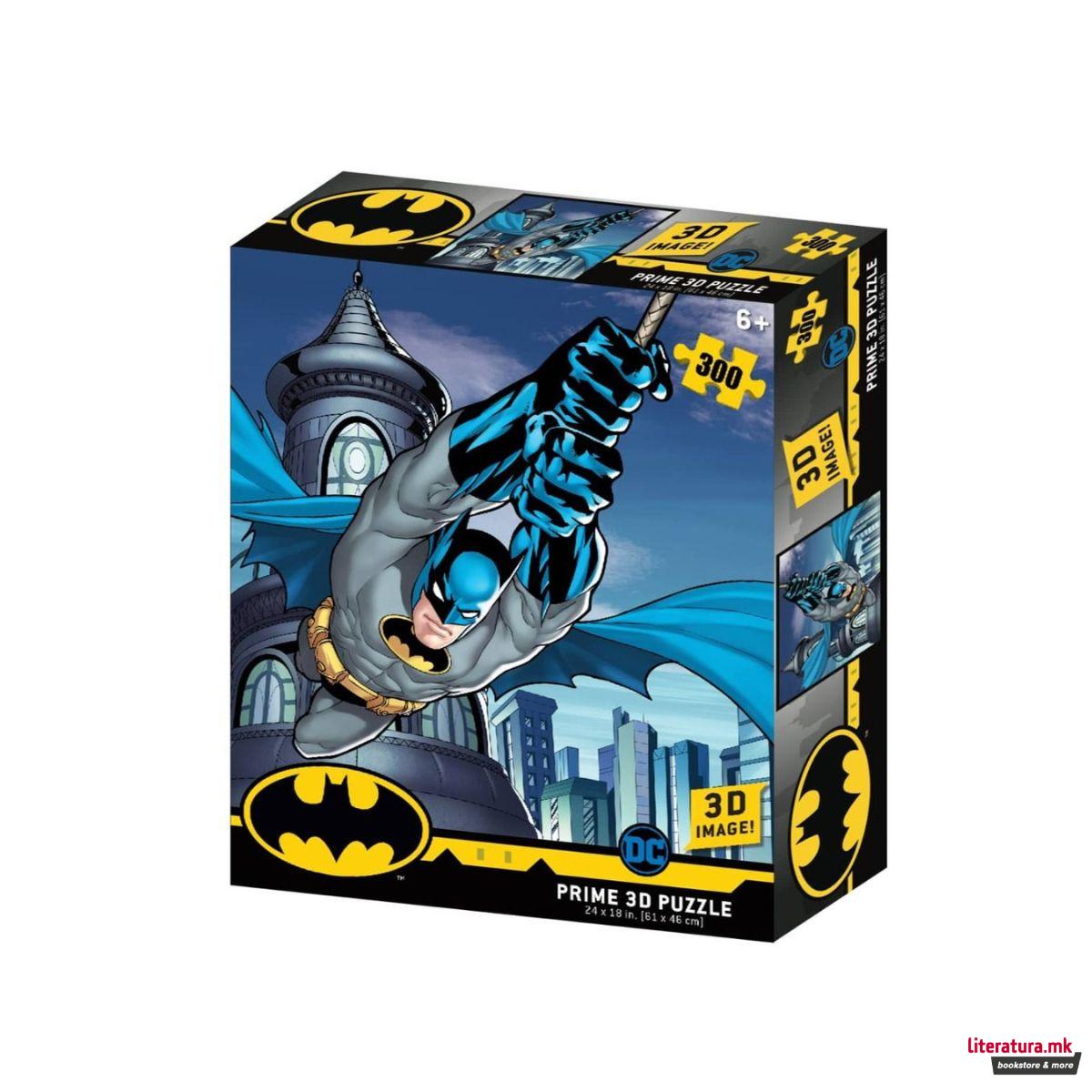 Сложувалка со 3D ефект, DC: Batman Soaring, 300 парчиња 