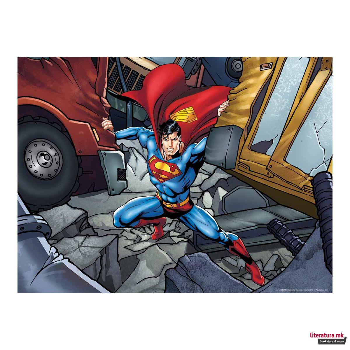 Сложувалка со 3D ефект, DC: Superman Strength, 500 парчиња