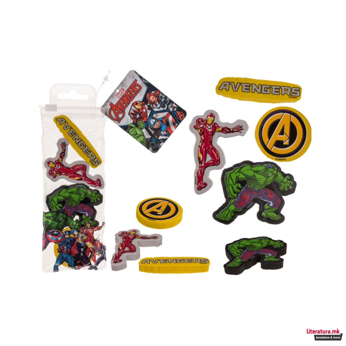 Сет гуми за бришење, Marvel: Avengers, 1/4 