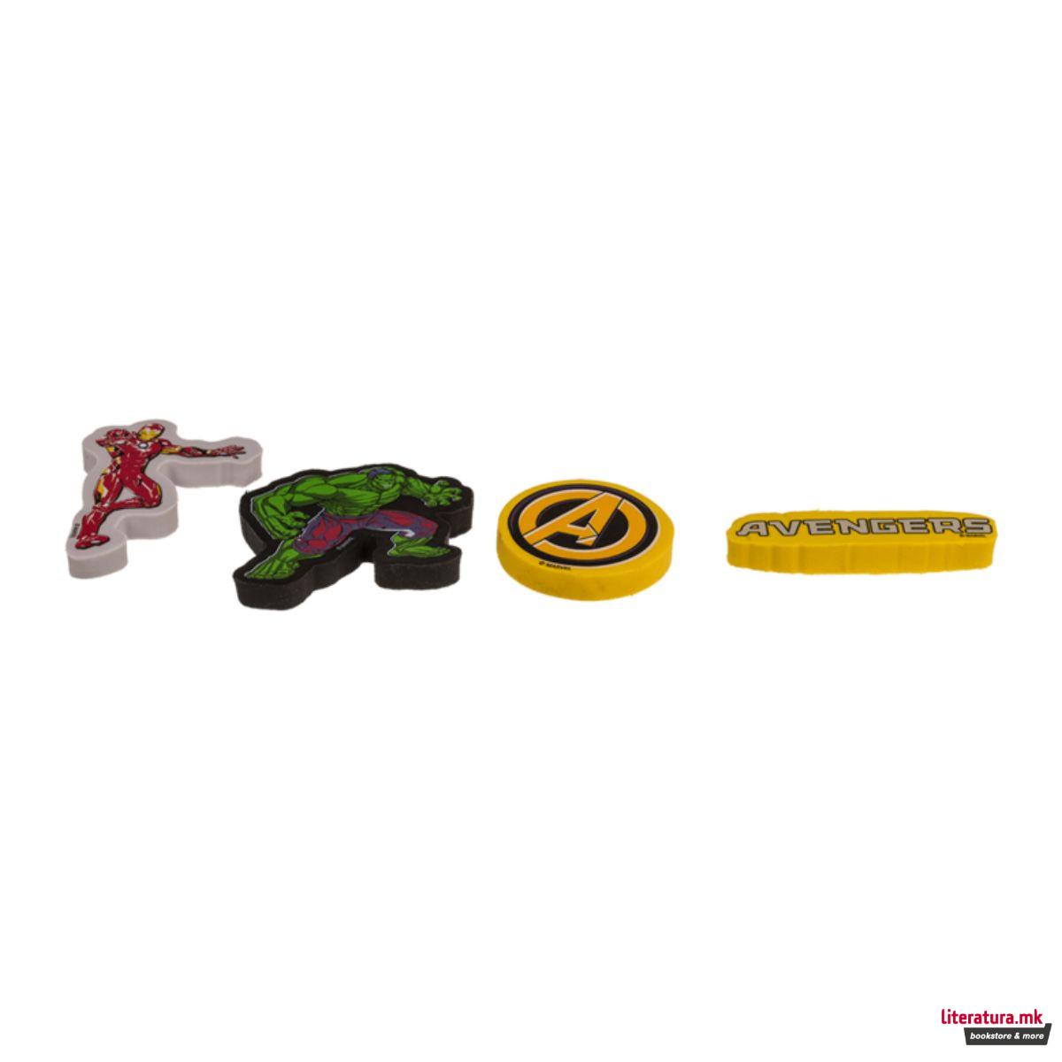 Сет гуми за бришење, Marvel: Avengers, 1/4 