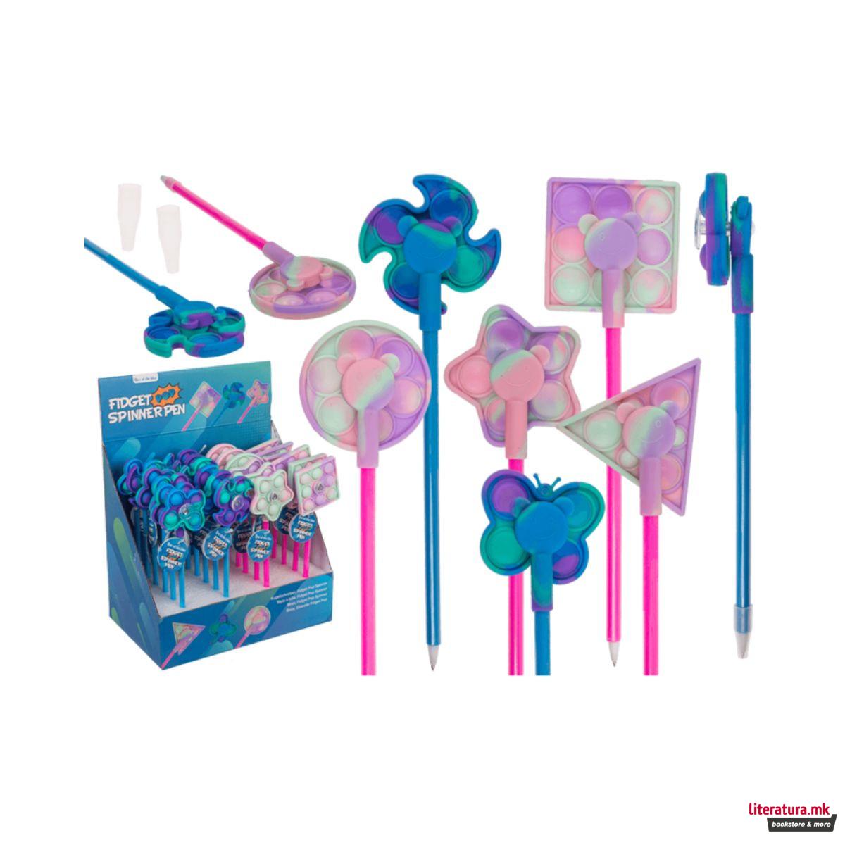 Пенкало, Fidget Pop Spinner, 6 дизајни 