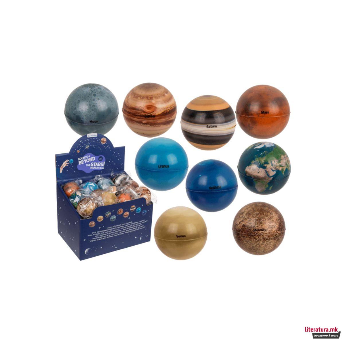 Гумено топче-скокалче - Планети, 9 дизајни 