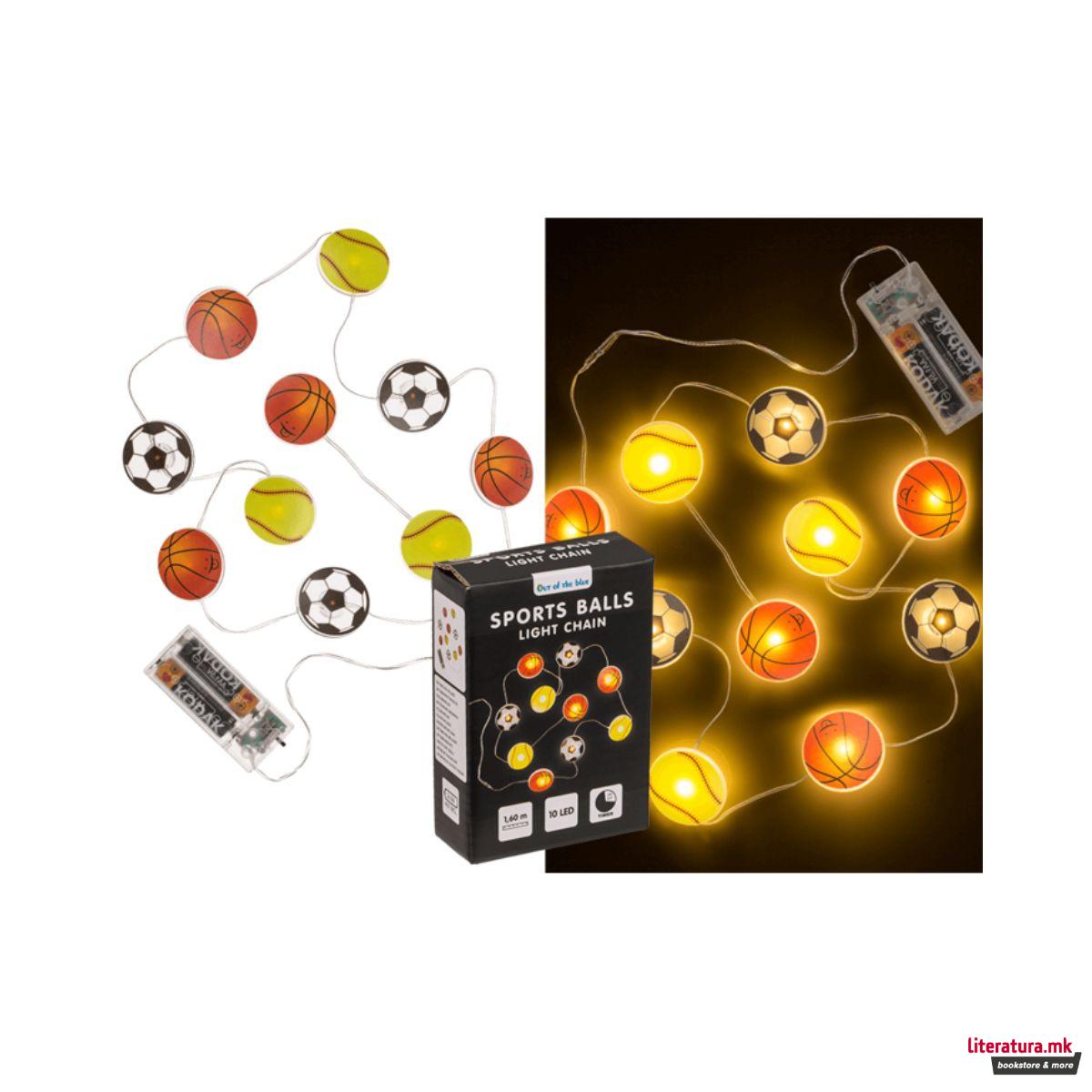 3D LED сијалички -Спортски топчиња, 1/10 