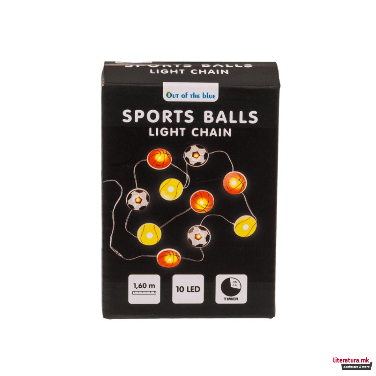 3D LED сијалички -Спортски топчиња, 1/10 