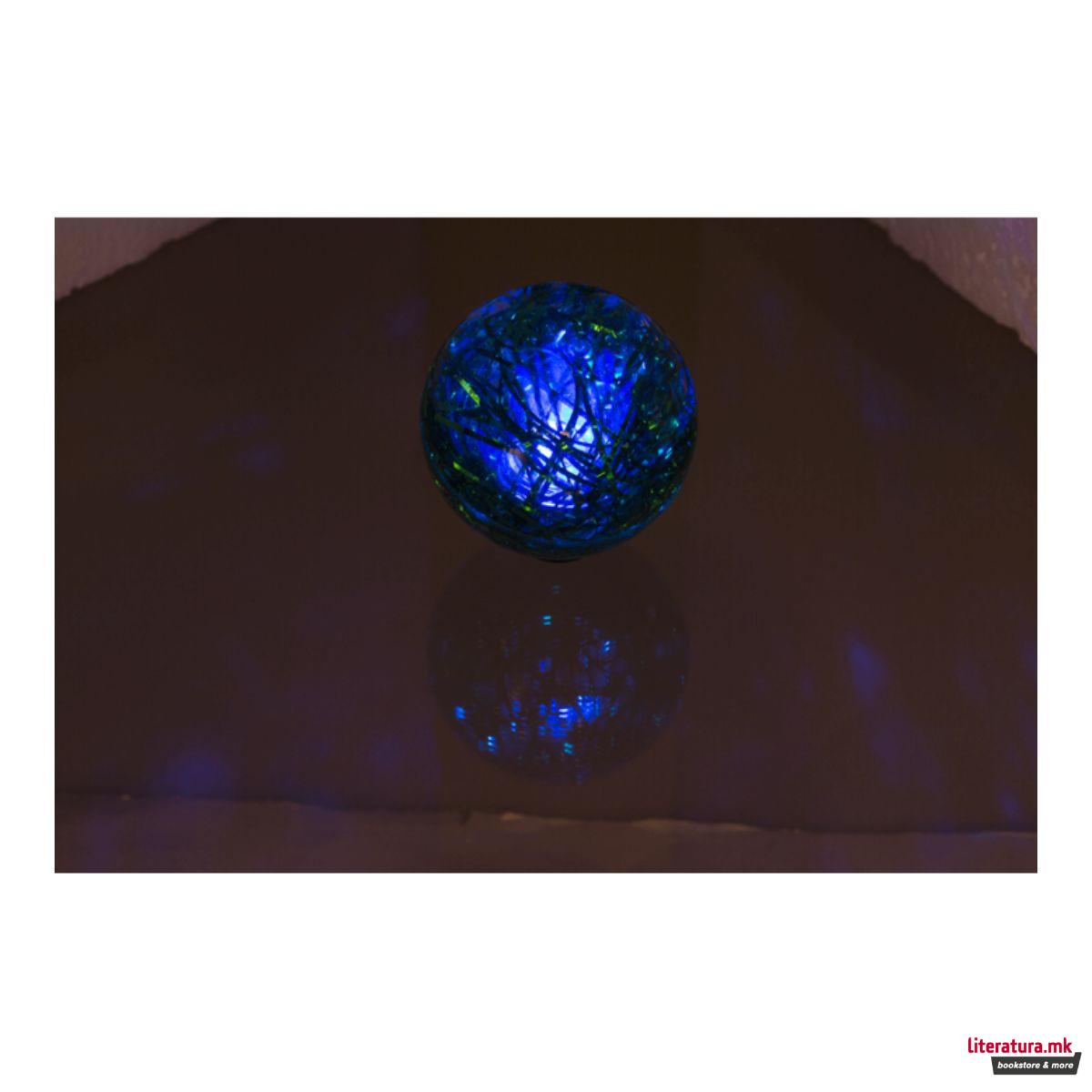 Скокалче со LED ламбичка и глитер, Christmas 