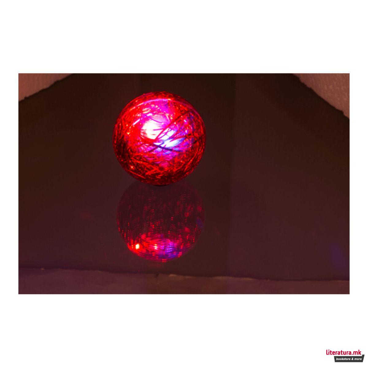 Скокалче со LED ламбичка и глитер, Christmas 