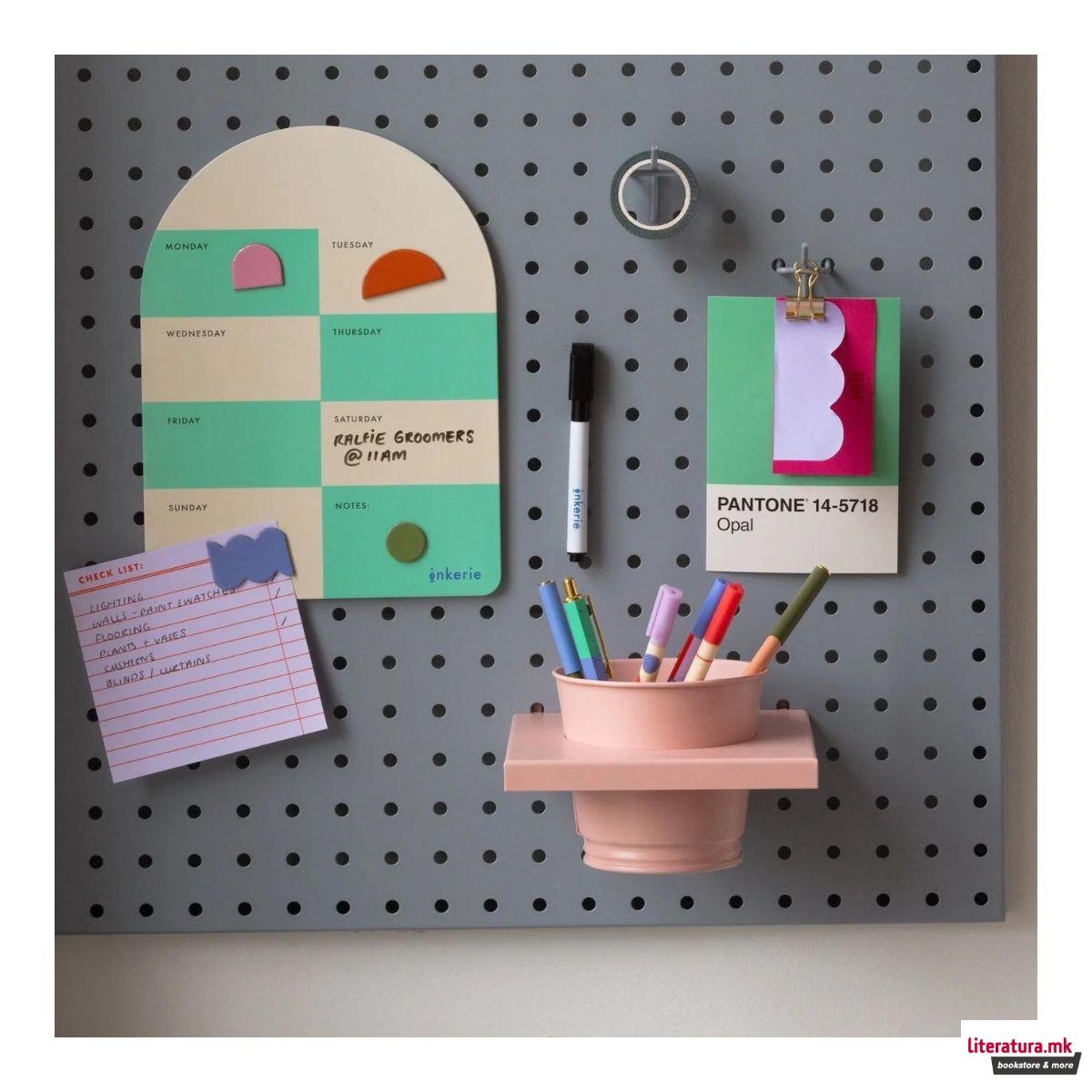 Магнетна мемо табла, Inkerie Weekly 