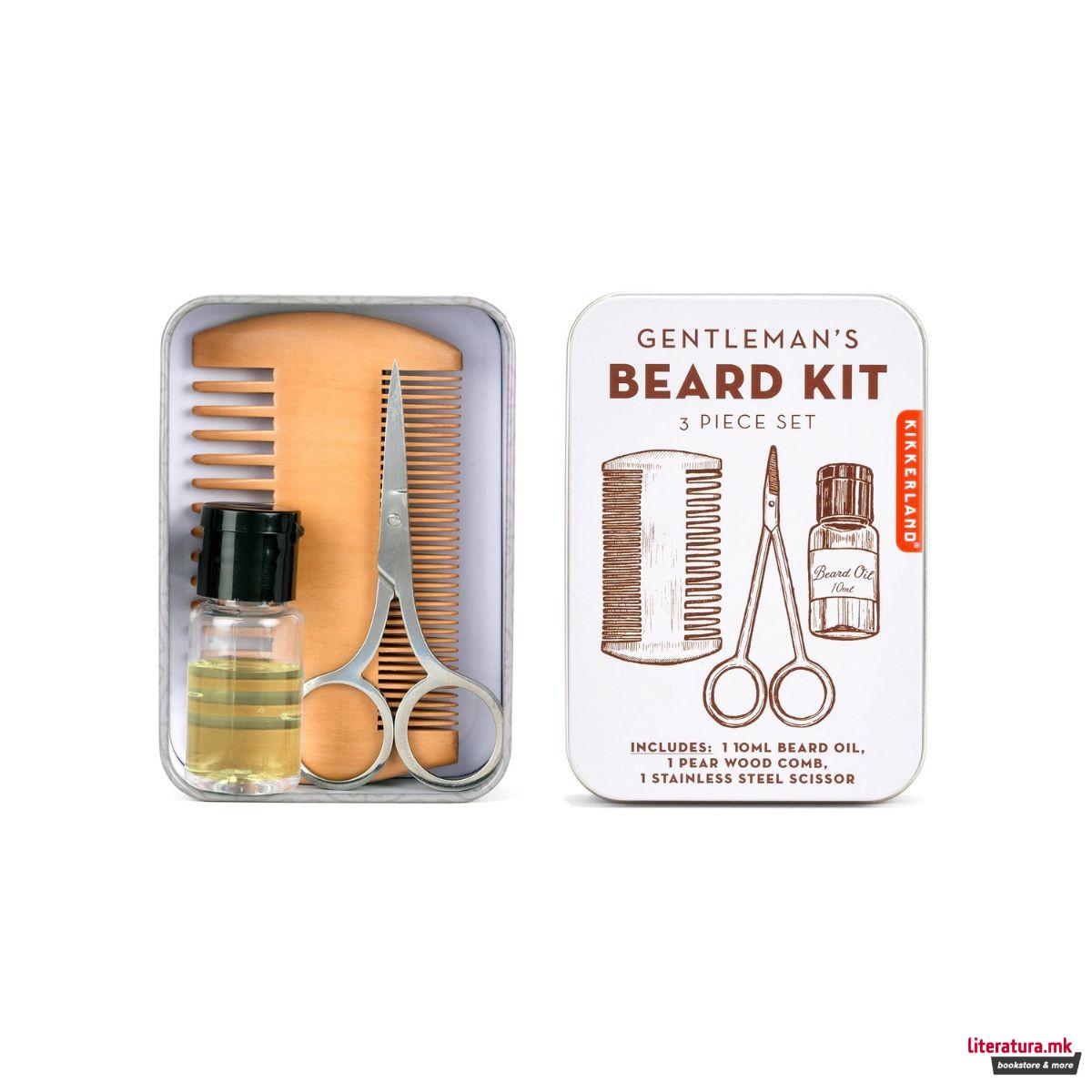 Сет за средување на брада, Gentleman's Beard Kit 