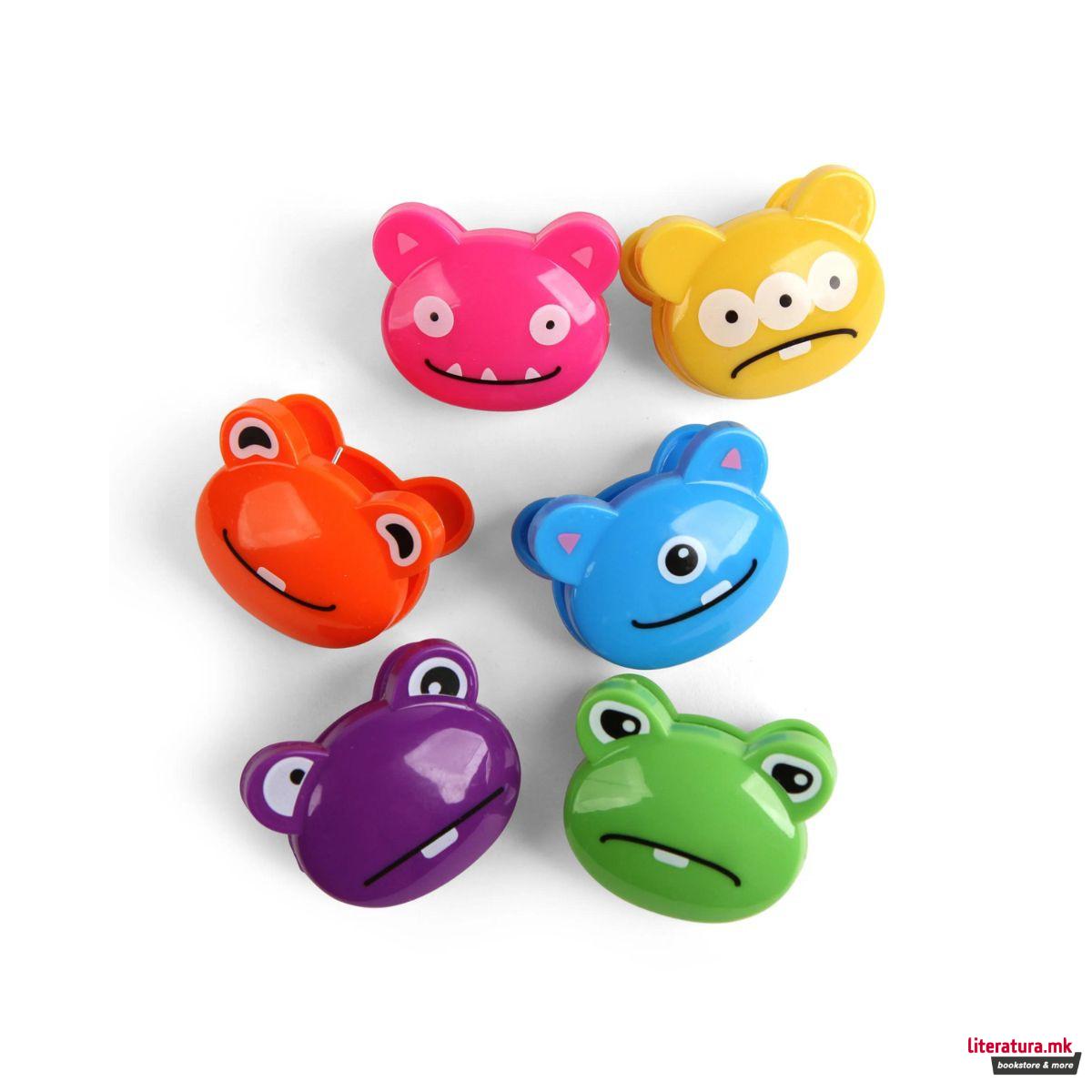 Штипки за кесички со храна, Monster, 1/6 