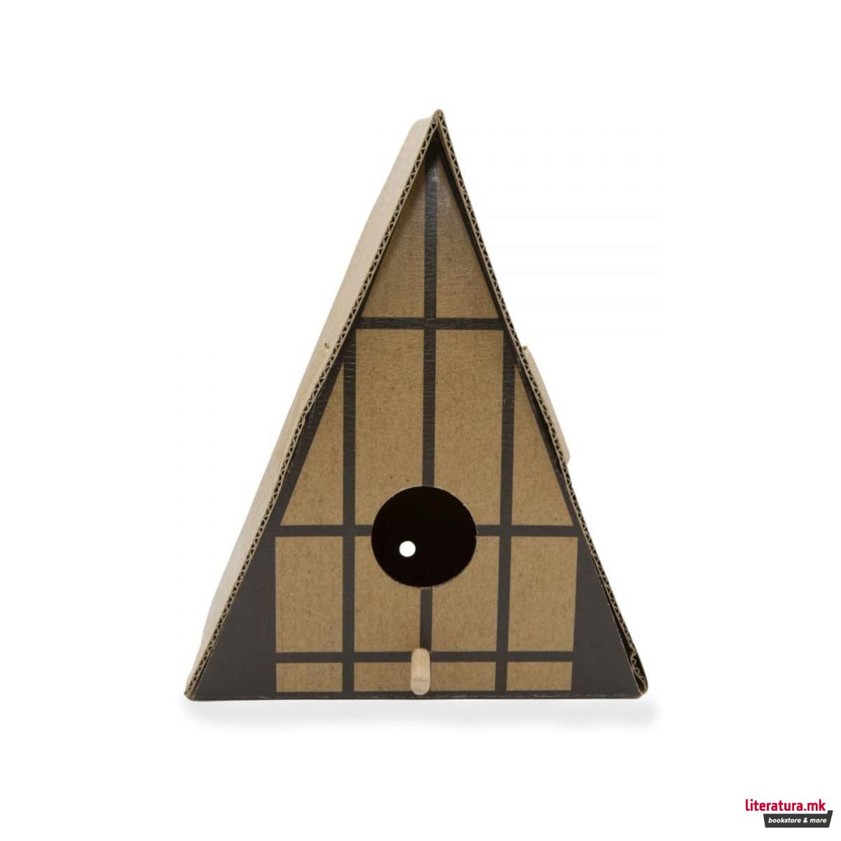 Картонска куќичка за птици (Направи сам) 