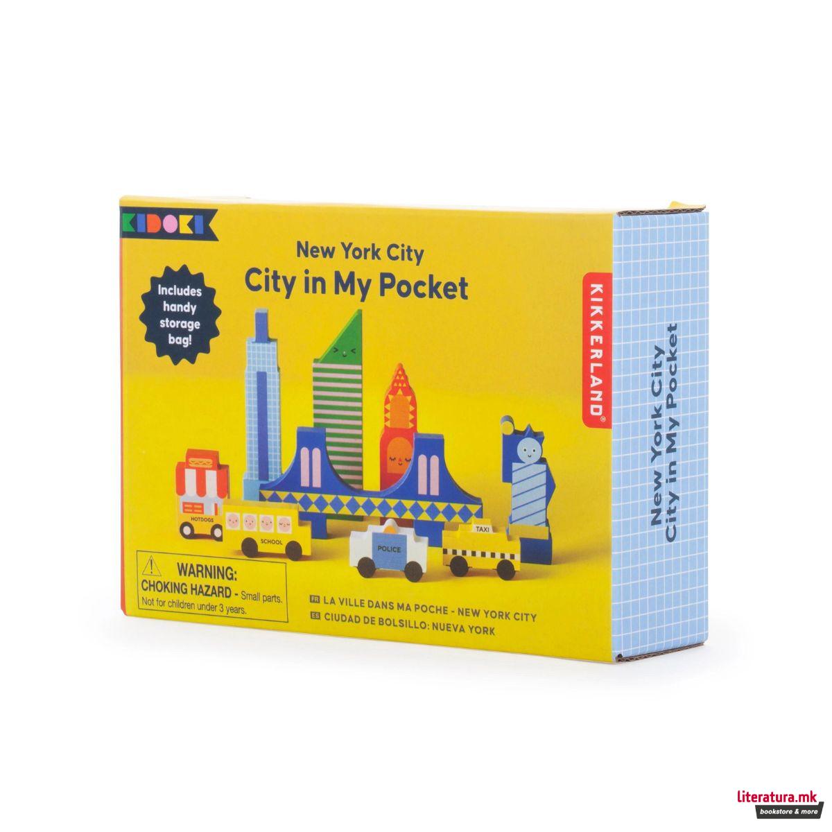 Сет дрвени фигури, Kidoki City in my Pocket: New York City 